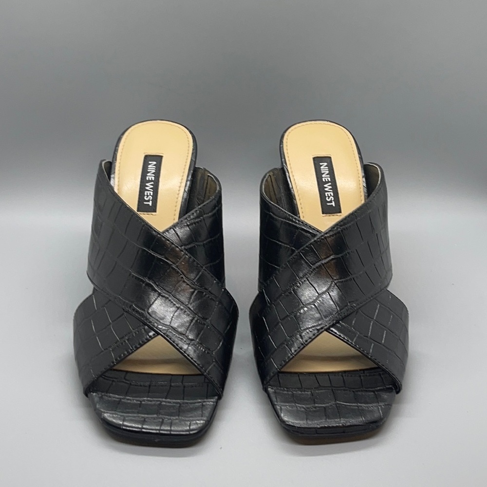 Nine West Gigi Crossband Block Heel Sandals